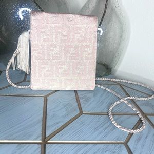 Fendi Vintage Tassle Evening Bag light Pink